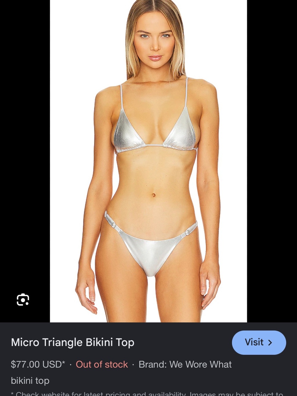 We wore what metallic bikini